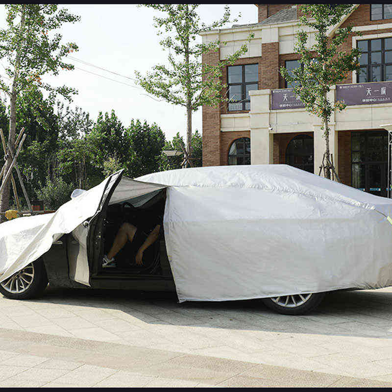 Exterior Car Cover Outdoor Protection Full Car Covers Snow Cover Sunshade Waterproof Dustproof Universal for Hatchback Sedan SUV W220322