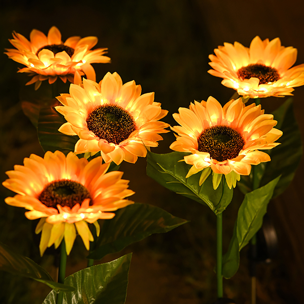 Solar Sunflowers Outside Garden Lawn Light lamps IP65 Waterproof Solars Flowers Pathway Lights for Patio Yard Wedding Holiday Decoration D1.5
Solar Sunflowers Outside Garden Lawn Light lamps IP65 Waterproof Solars Flowers Pathway Lights for Patio Yard Wedding Holiday Decoration D1.5