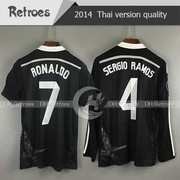 2014 15 Retro 04 05 14 15 third black Soccer Football Jersey BALE KROOS BENZEMA SERGIO RAMOS ASENSIO Long sleeve jersey
2014 15 Retro 04 05 14 15 third black Soccer Football Jersey BALE KROOS BENZEMA SERGIO RAMOS ASENSIO Long sleeve jersey