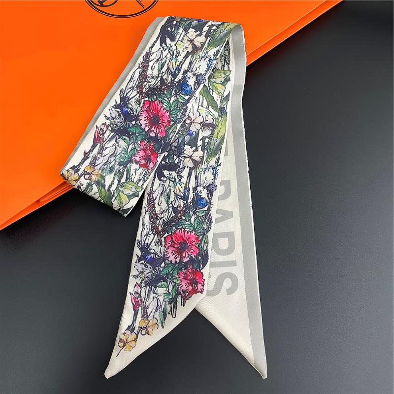 Scarves Summer Twill 100% Silk Scarf Fashion Women Hair Brand Skinny Bag Design Wrist Towel Foulard Neckerchief Headband
Scarves Summer Twill 100% Silk Scarf Fashion Women Hair Brand Skinny Bag Design Wrist Towel Foulard Neckerchief Headband