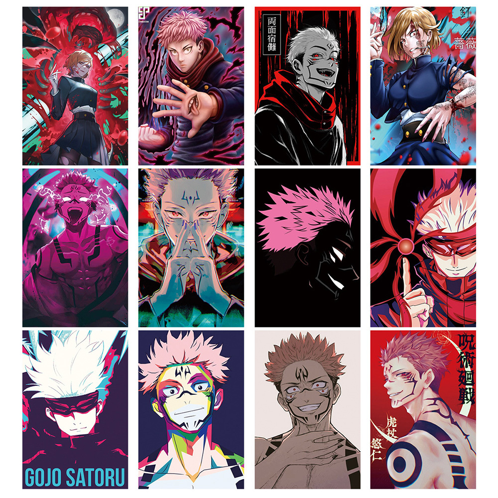 Waterproof 10/30/50pcs Jujutsu Kaisen Anime Graffiti Stickers Decals Travel Luggage Guitar Phone Laptop Waterproof Kid Cartoon Sticker Toy Car sticker