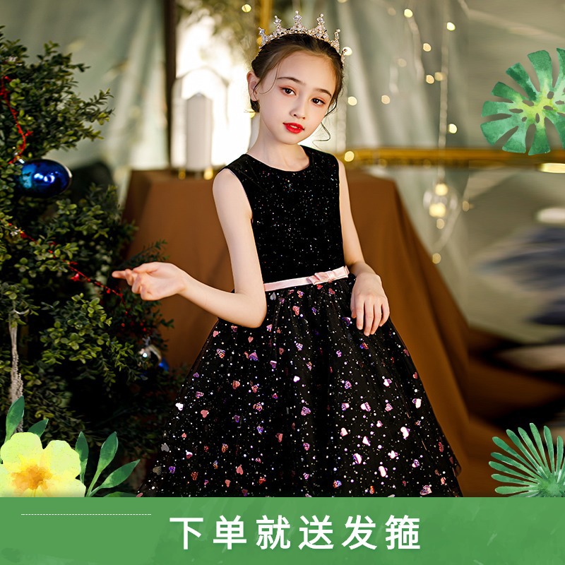 2023 Sequined Flower Girl Dresses Western Garden Weddings Sheer Cap Sleeve Appliqued Blingbling Toddler Kids Birthday Party Gowns