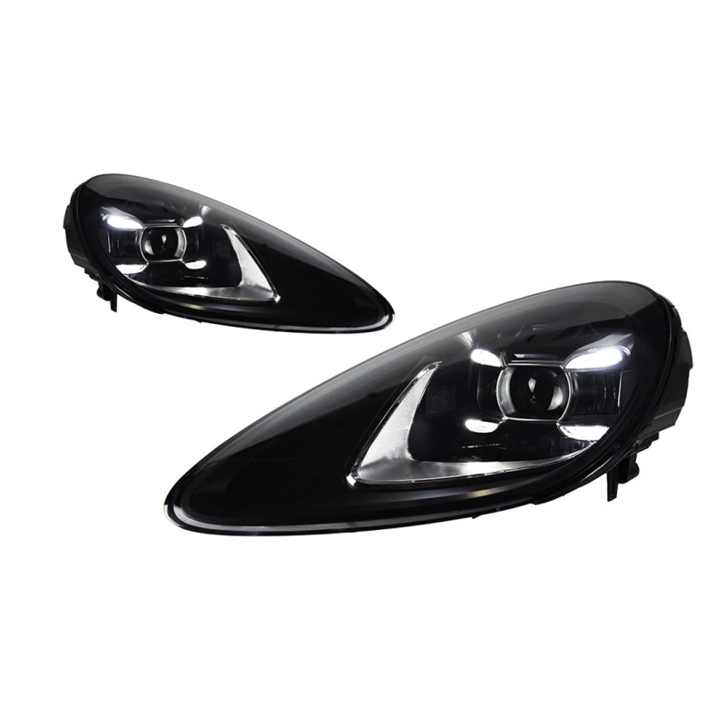 Car Styling For Cayenne 20 11-20 18 LED Headlights High Beam Angel Eyes Replacement Front Lamp Lighting Accessories