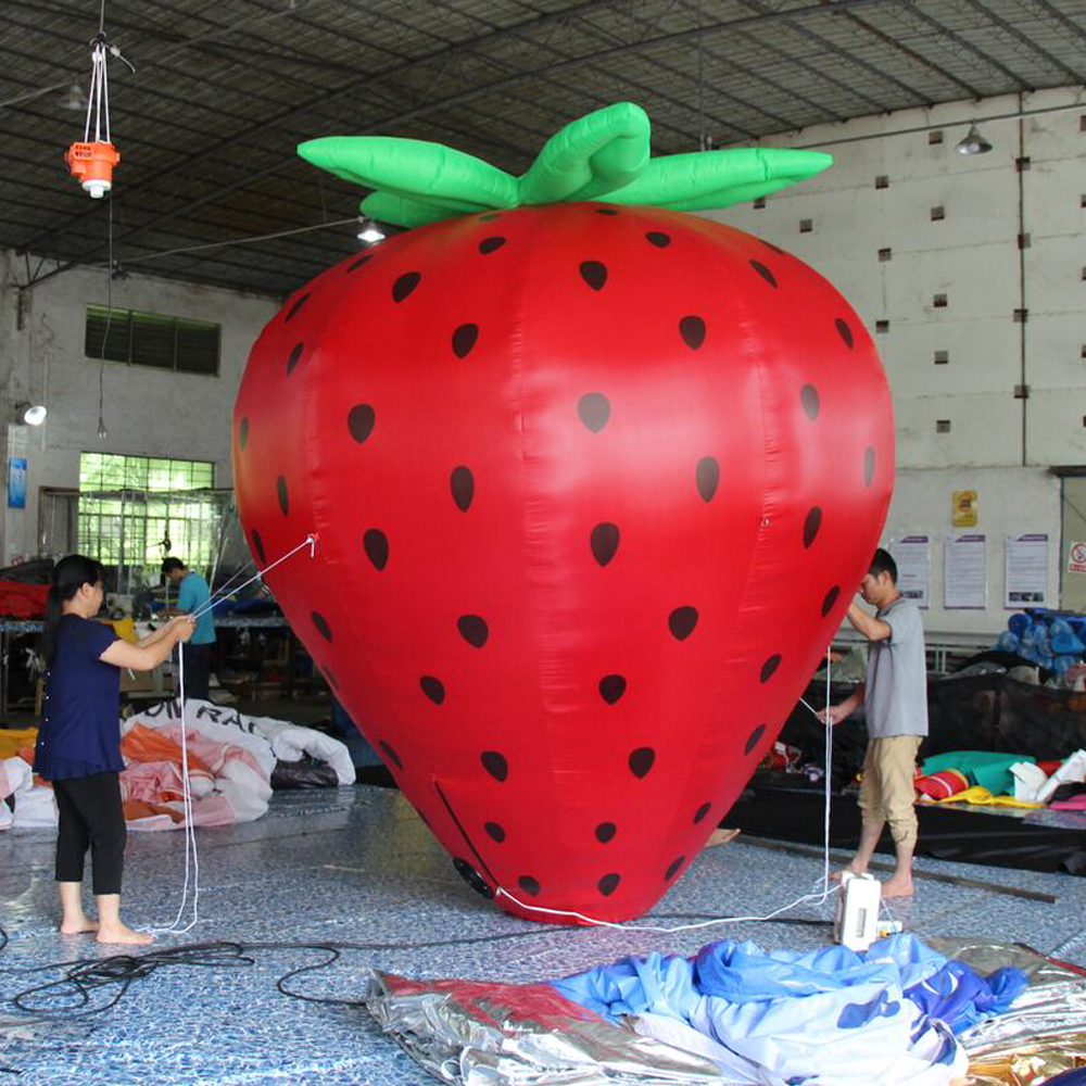 Fruit Shop Decoration Event Giant Inflatable Strawberry Model With Blower Wholesale Festival Advertising
