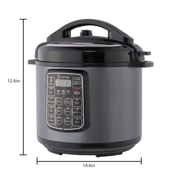 Cooking Utensils 1000W Push-button stainless steel electric pressure cooker 13 in 1 cooking mode