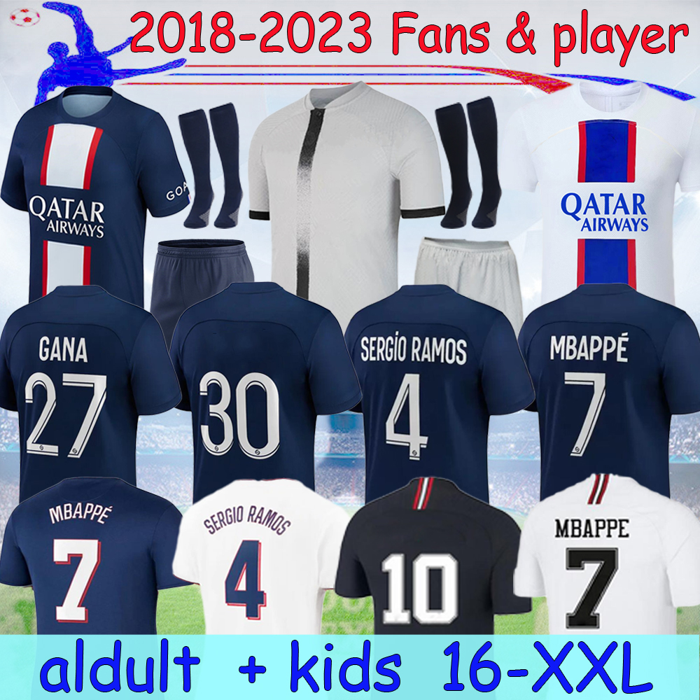 16-XXL 22 23 MBAPPE soccer jerseys 2022 2023 Psgs DI MARIA WIJNALDUM SERGIO RAMOS HAKIMI fourth Maillots de football 18 19 retro kit ICARDI VERRATTI shirt Men kids, 22-23 home player
16-XXL 22 23 MBAPPE soccer jerseys 2022 2023 Psgs DI MARIA WIJNALDUM SERGIO RAMOS HAKIMI fourth Maillots de football 18 19 retro kit ICARDI VERRATTI shirt Men kids, 22-23 home player