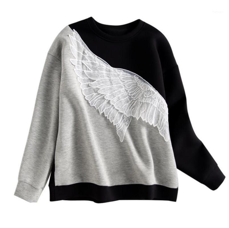 Embroidered Feather Color Matching Tops Autumn 2022 Korean Style Sweet Pullover Long Sleeve Thin Sweashirt P1943 Women' Hoodies & Sweatshir, Black
Embroidered Feather Color Matching Tops Autumn 2022 Korean Style Sweet Pullover Long Sleeve Thin Sweashirt P1943 Women' Hoodies & Sweatshir, Black