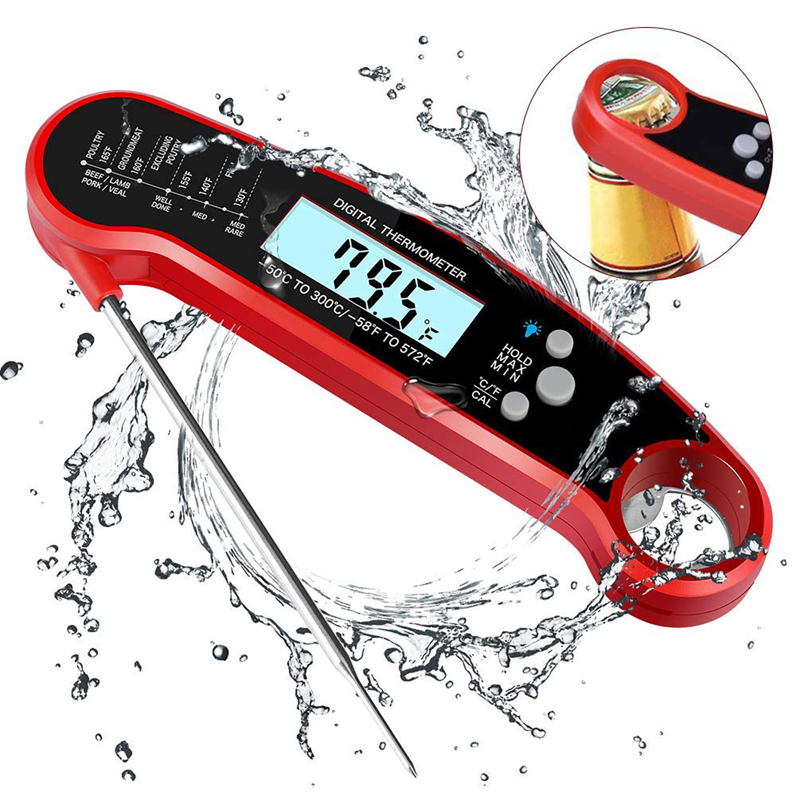 BBQ Digital Kitchen Food Thermometer Meat Cake Candy Fry Grill Dinning Household Cooking Temperature Gauge Oven Thermometer Tool
BBQ Digital Kitchen Food Thermometer Meat Cake Candy Fry Grill Dinning Household Cooking Temperature Gauge Oven Thermometer Tool