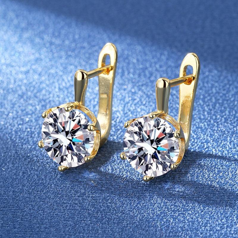 Stud Silver Color Round Brilliant Cubic Zirconia Dangle Earrings For Women Statement Accessories Anniversary Girl Gift Luxury Jewelry
Stud Silver Color Round Brilliant Cubic Zirconia Dangle Earrings For Women Statement Accessories Anniversary Girl Gift Luxury Jewelry