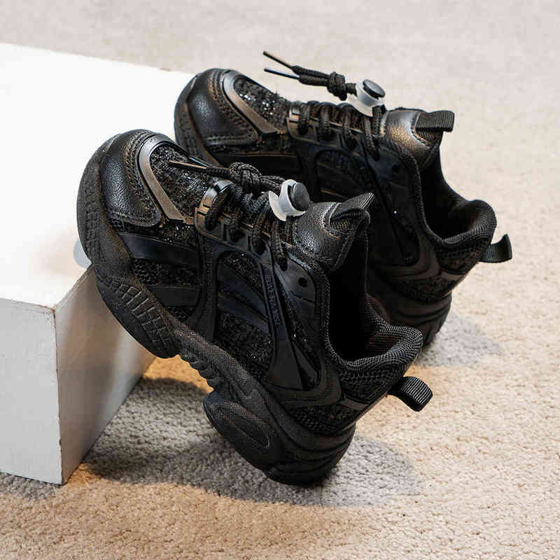 26-37 Fashion Kids Girl Basketball Shoes for Kids Tennis Shoes Winter Youth Children's Sneakers Platform Boots Toddler Boy Shoes G220422