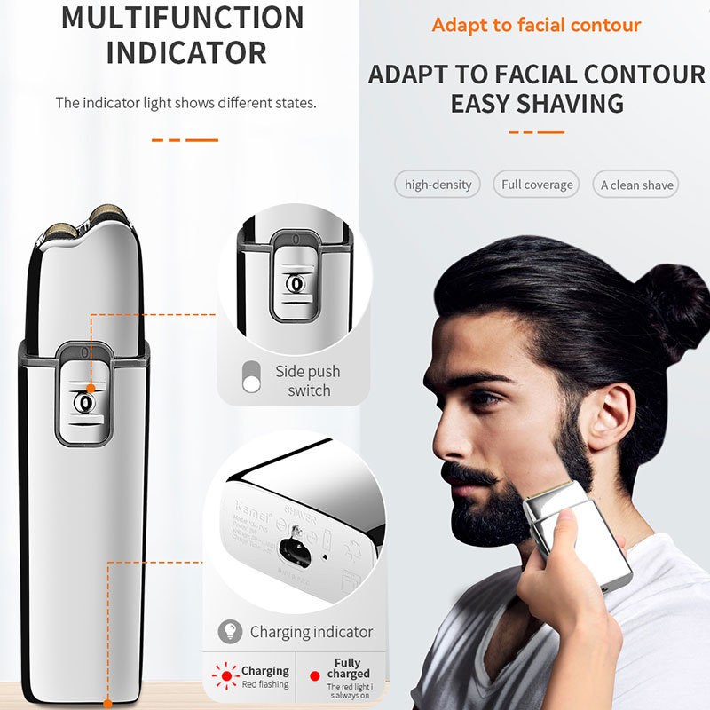 kemei TX5 Pro metal housing barber shop hair electric shaver for men beard bald head shaving machine rechargeable electric razor 220322