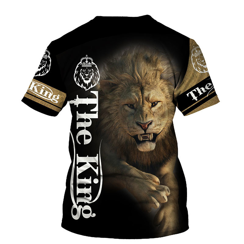 The Lion King 3D Print Men Tshirt Summer O Neck Short Sleeve Tees Tops 3D Style Male Clothes Fashion Casual Tshirts 220526