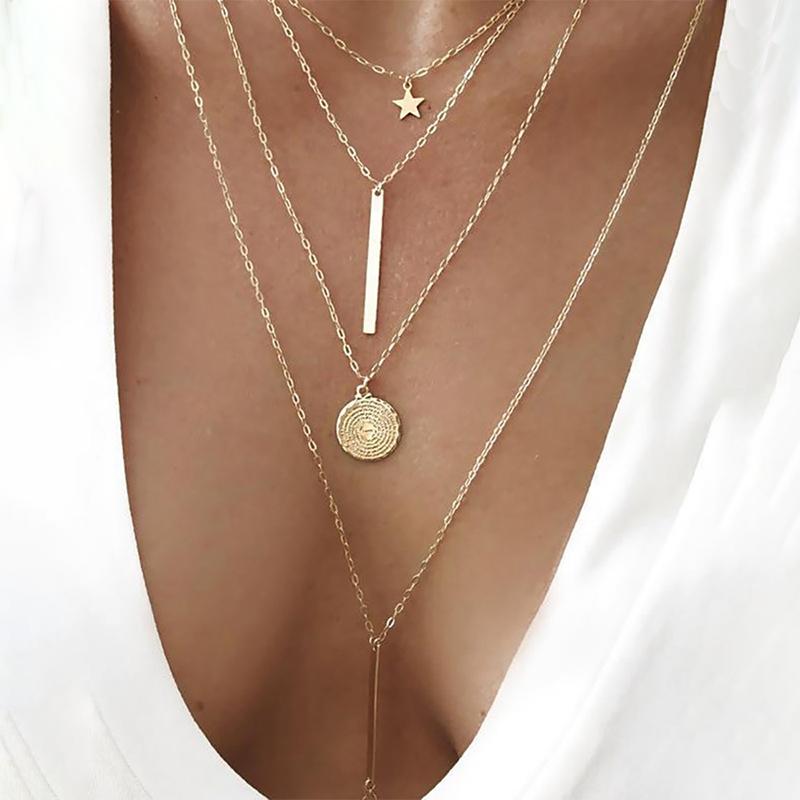 Chains Women AccessoryTiered Star Pendant Necklace Valentine's Day Gift Lady NecklaceChains
Chains Women AccessoryTiered Star Pendant Necklace Valentine's Day Gift Lady NecklaceChains