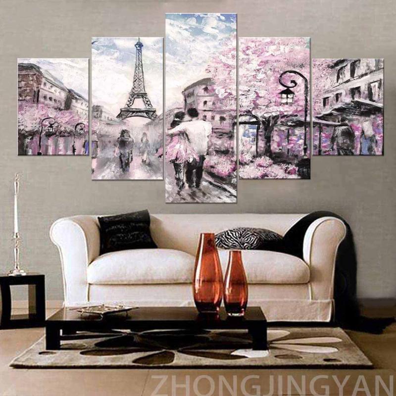 Paintings 5 Panels The Couple Walking In Rain Eiffel Tower Romantic Paris Wall Decor For Bedroom Framed Canvas Painting Art L
Paintings 5 Panels The Couple Walking In Rain Eiffel Tower Romantic Paris Wall Decor For Bedroom Framed Canvas Painting Art L