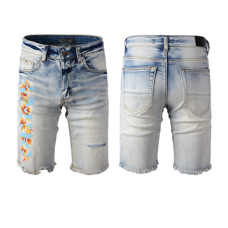 Man Short Jeans Ripped Denim Skinny Designer Pant For Youth Shorts Straight Jogger Zipper Mens Flower Print Little Blue Distress Destroyed Slim Fit With Pocket, 846
Man Short Jeans Ripped Denim Skinny Designer Pant For Youth Shorts Straight Jogger Zipper Mens Flower Print Little Blue Distress Destroyed Slim Fit With Pocket, 846