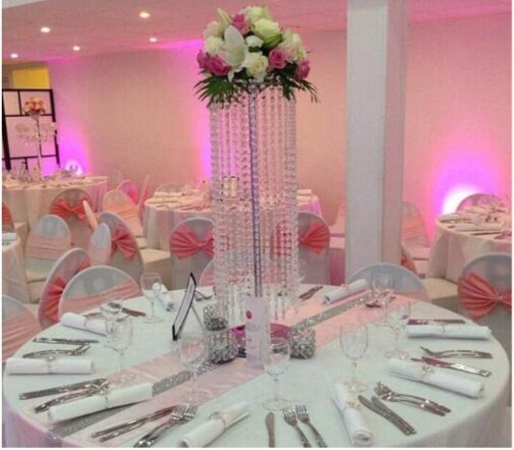 Decoration 110CM pedestal Crystal Wedding Road Lead Acrylic Centerpiece For Event Party Wedding & Supplies