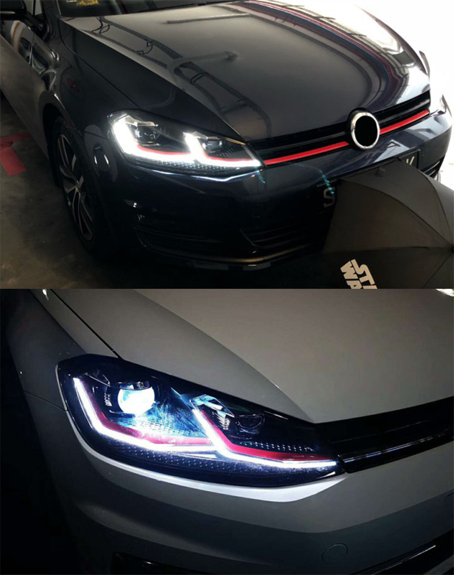 Car LED Daytime Running Lights For VW golf 7 MK7 LED Head Light 2013-20 17 Headlight 7.5 GTI Low Beam Front Lamp