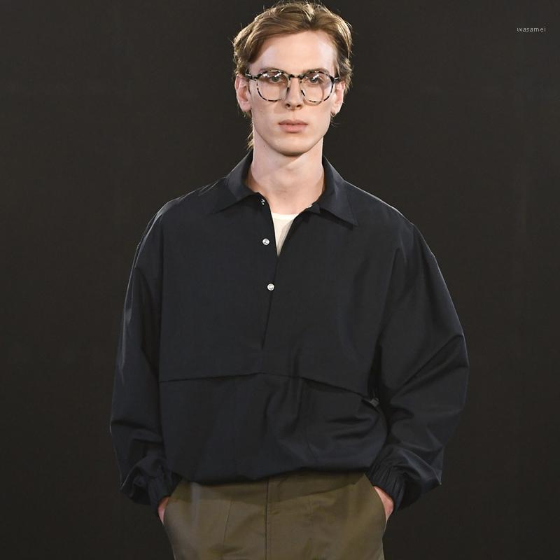 Men' Shirts 2022 Autumn European And American Show Loose Profile Personality Casual Thin Youth Long-sleeved Shirt, Black 
Men' Shirts 2022 Autumn European And American Show Loose Profile Personality Casual Thin Youth Long-sleeved Shirt, Black