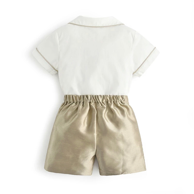 Toddler Boys Classic Bobby Suit Summer Baby Boutique Clothes Set Boy Spanish Vintage Outfits Eid 220507