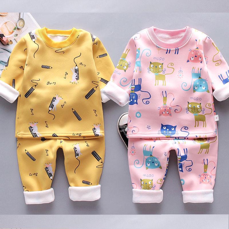 Clothing Sets Baby Clothes Autumn And Winter Plus Velvet Thick Warm Pajamas Suit Boys Girls Cartoon Home Service Two-piece, White
Clothing Sets Baby Clothes Autumn And Winter Plus Velvet Thick Warm Pajamas Suit Boys Girls Cartoon Home Service Two-piece, White