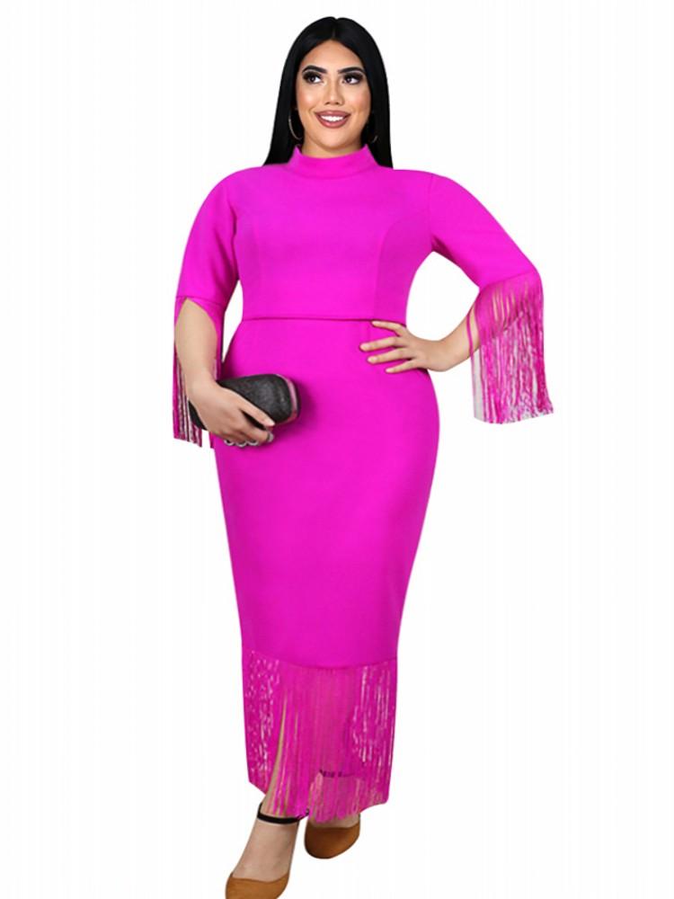 Plus Size Dresses Women Long Dress With Tassel Empire Robes Summer Solid Fashion Elegant Oversize Office Lady Maxi VestidoPlus, Blue
Plus Size Dresses Women Long Dress With Tassel Empire Robes Summer Solid Fashion Elegant Oversize Office Lady Maxi VestidoPlus, Blue