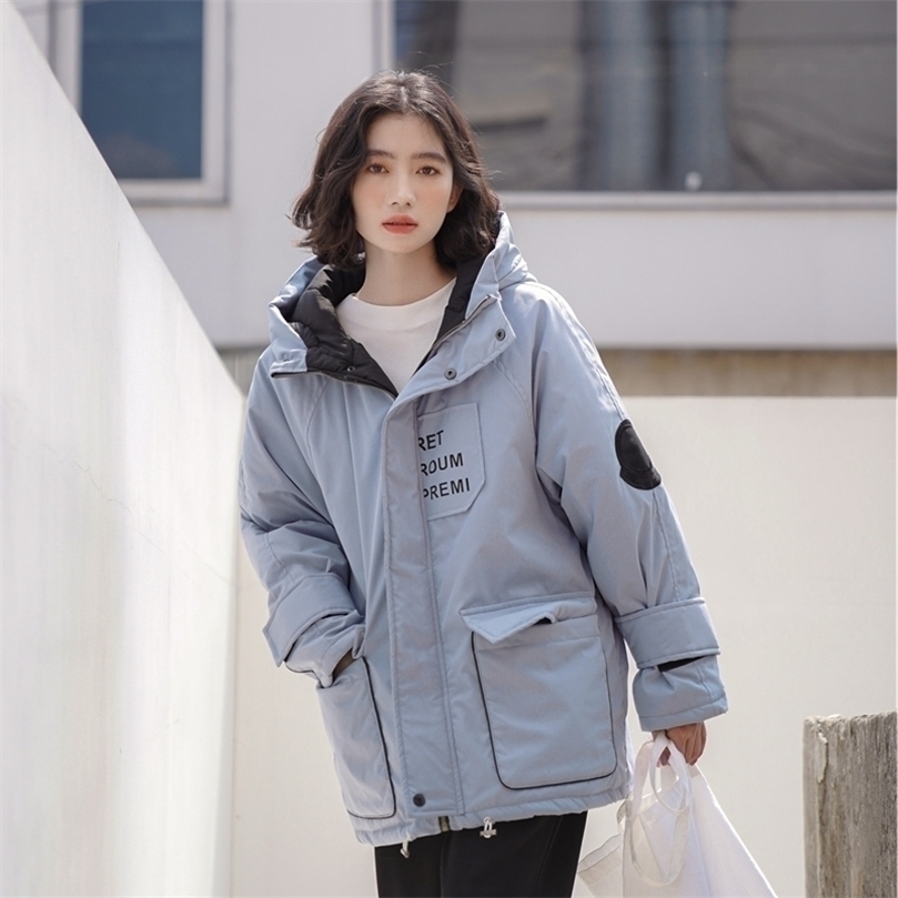 Anglo-American yuan will winter letters printing tooling cotton-padded clothes 201127, Blue
Anglo-American yuan will winter letters printing tooling cotton-padded clothes 201127, Blue