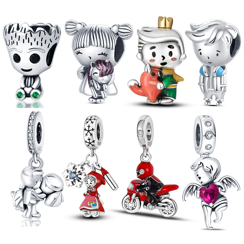925 Sterling Silver Dangle Charm Unicorn Little Girl Beads Bead Fit Pandora Charms Bracelet DIY Jewelry Accessories
925 Sterling Silver Dangle Charm Unicorn Little Girl Beads Bead Fit Pandora Charms Bracelet DIY Jewelry Accessories