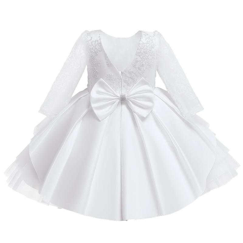Girl's Dresses Baby For Girls Christmas Toddler Kids Flower Lace Elegant Princess Birthday Gown Children Wedding Party Tulle DressesGirl's