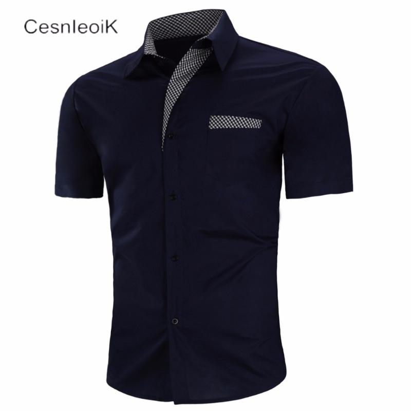 Men's Casual Shirts Brand Fashion Male Shirt Short Sleeves Tops Slim Solid Color Mens Dress Men 3XL DC11, White;black
Men's Casual Shirts Brand Fashion Male Shirt Short Sleeves Tops Slim Solid Color Mens Dress Men 3XL DC11, White;black