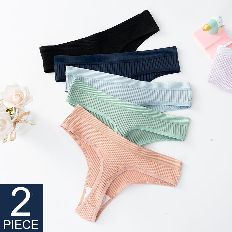 2pcs Female Sexy Thong Womens Cotton Panties Low Waist Thongs Striped Solid Underpants Comfortable G-string Intimate Lingerie, Blue purple
2pcs Female Sexy Thong Womens Cotton Panties Low Waist Thongs Striped Solid Underpants Comfortable G-string Intimate Lingerie, Blue purple