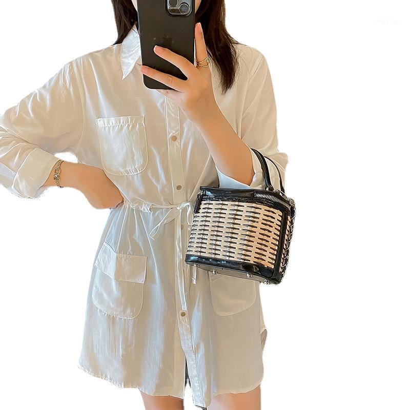 Women's Blouses & Shirts 2022 Summer Blouse Dress White Plus Size Loose Fashion Woman Button Up Shirt BL210009, Black
Women's Blouses & Shirts 2022 Summer Blouse Dress White Plus Size Loose Fashion Woman Button Up Shirt BL210009, Black