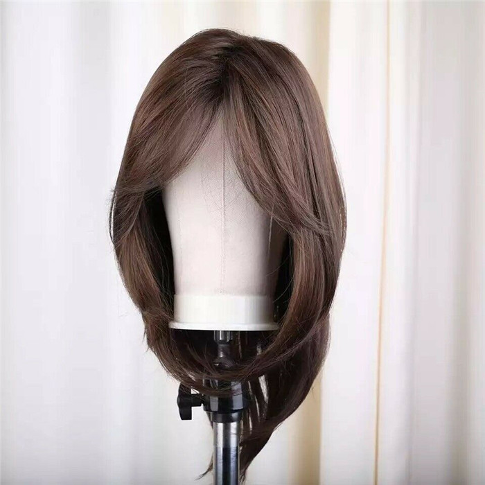 Natural Brown Wavy Style Jewish Wig Women's Virgin European Human Hair Silk Top Kosher Wigs for White Women, Medium brown
Natural Brown Wavy Style Jewish Wig Women's Virgin European Human Hair Silk Top Kosher Wigs for White Women, Medium brown