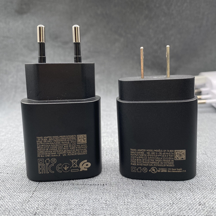 For Samsung S22 Plus Ultra S21 5G Charger 25W PD Super Fast Charge EU/US/UK Wall Adapter For Galaxy Note 20 S20 Z Flip 3
For Samsung S22 Plus Ultra S21 5G Charger 25W PD Super Fast Charge EU/US/UK Wall Adapter For Galaxy Note 20 S20 Z Flip 3