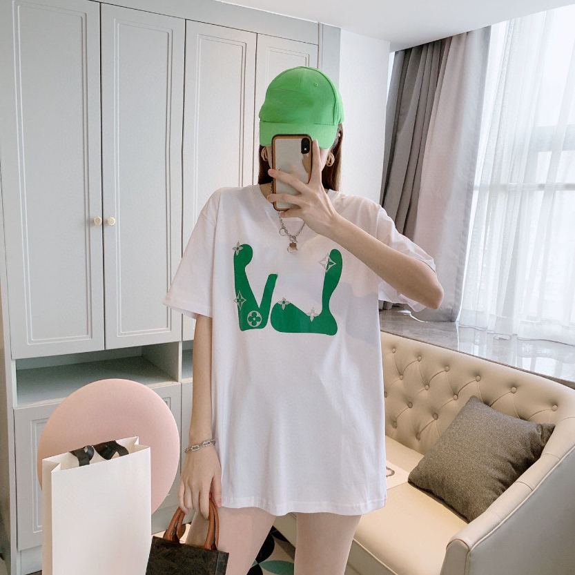 Top quality European brand designer Summer Fashion T Shirts For Women Letter Print T-shirt Short Sleeve Crew Neck Graphic Tees Casual Womens Tops B6, White
Top quality European brand designer Summer Fashion T Shirts For Women Letter Print T-shirt Short Sleeve Crew Neck Graphic Tees Casual Womens Tops B6, White
