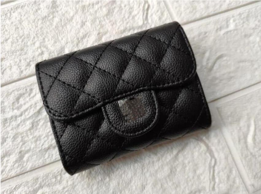 Designer new change card bag Lingge magnetic buckle small handbag wallet, Black
Designer new change card bag Lingge magnetic buckle small handbag wallet, Black