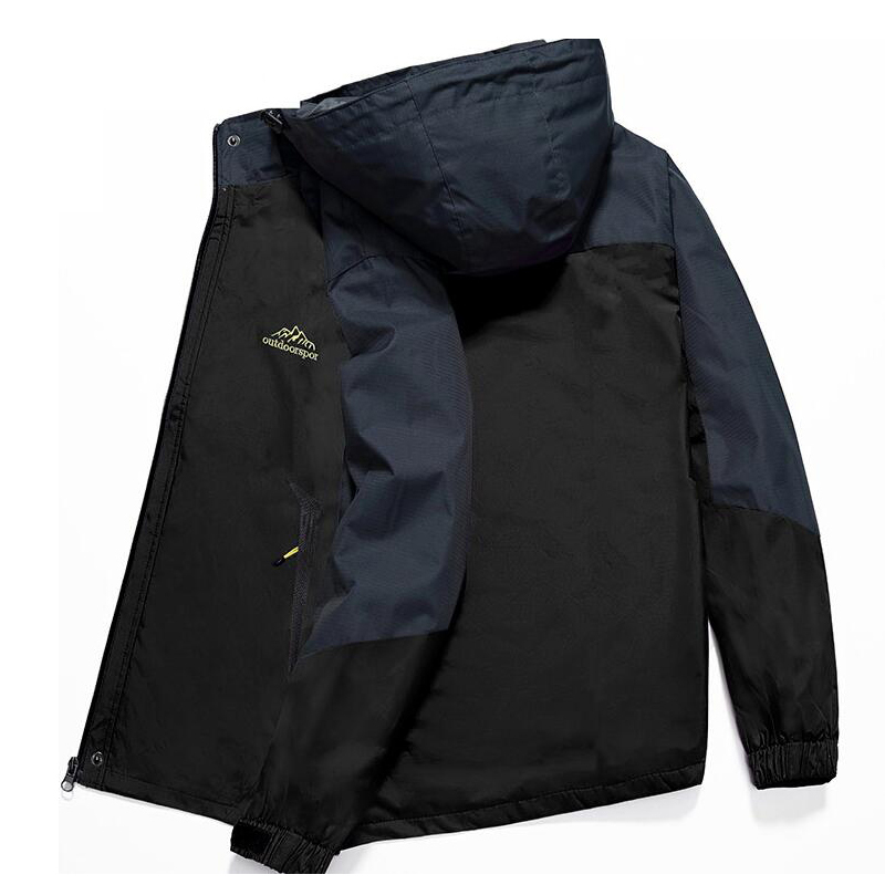 Rain Jacket Men Waterproof Hiking Jackets Women Autumn Outdoor Sports Camping Coat Climbing Trekking Windbreaker Travel Black 220406