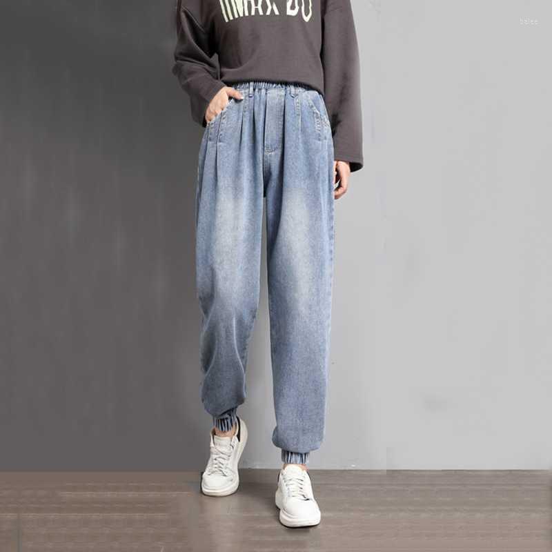Women's Jeans Streetwear Plus Size Baggy Women Casual Elastic High Waist Denim Harem Pants Female Fashion Loose Ankle Banded WashWomen's Wom, Blue
Women's Jeans Streetwear Plus Size Baggy Women Casual Elastic High Waist Denim Harem Pants Female Fashion Loose Ankle Banded WashWomen's Wom, Blue