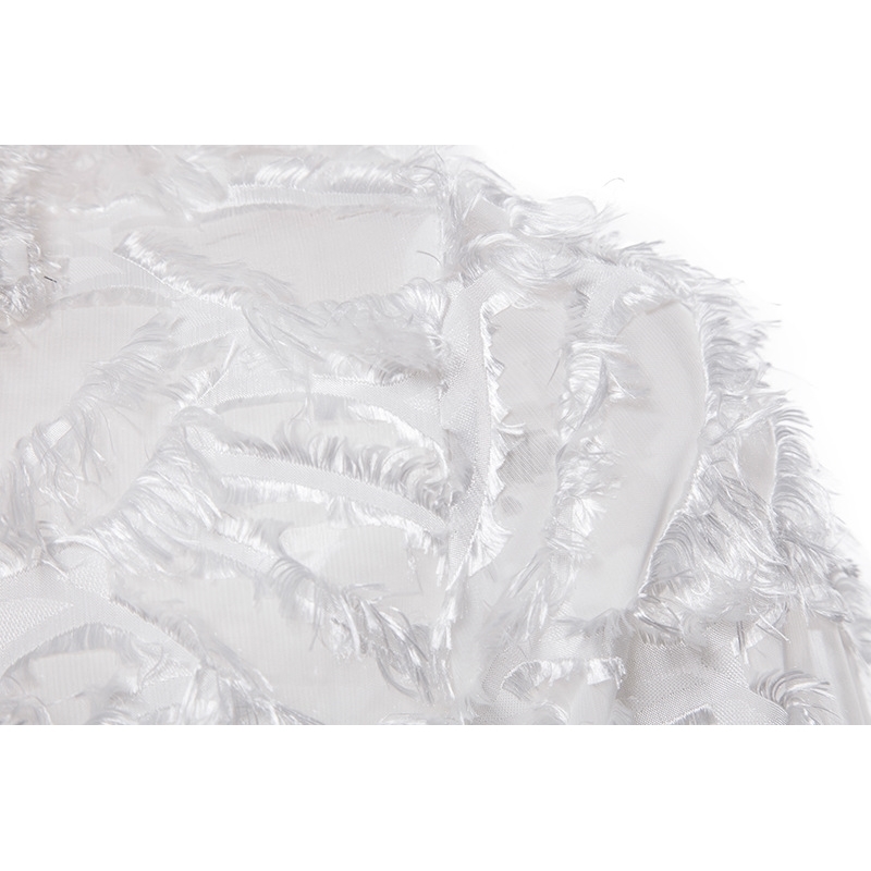 Men's White Feather See Through Nightclub Shirts Slim Fit Long Sleeve Sexy Lace Shirt Men Party Stage Singer Costume Homme XXL 220322