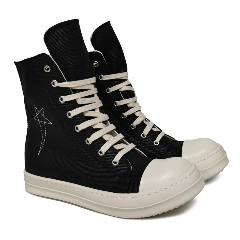 Cowboy Canvas Boot Black Platform Boots Designer Woman High Top Motorcycle Lace-up Bottines Luxurious Womens Booties, 1#
Cowboy Canvas Boot Black Platform Boots Designer Woman High Top Motorcycle Lace-up Bottines Luxurious Womens Booties, 1#