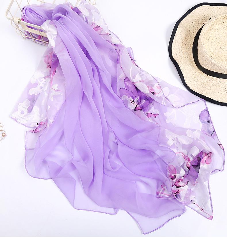 Berets Silk Scarf Gauze Female Summer Sunscreen Beach Towel Thin Shawl One, Purple
Berets Silk Scarf Gauze Female Summer Sunscreen Beach Towel Thin Shawl One, Purple
