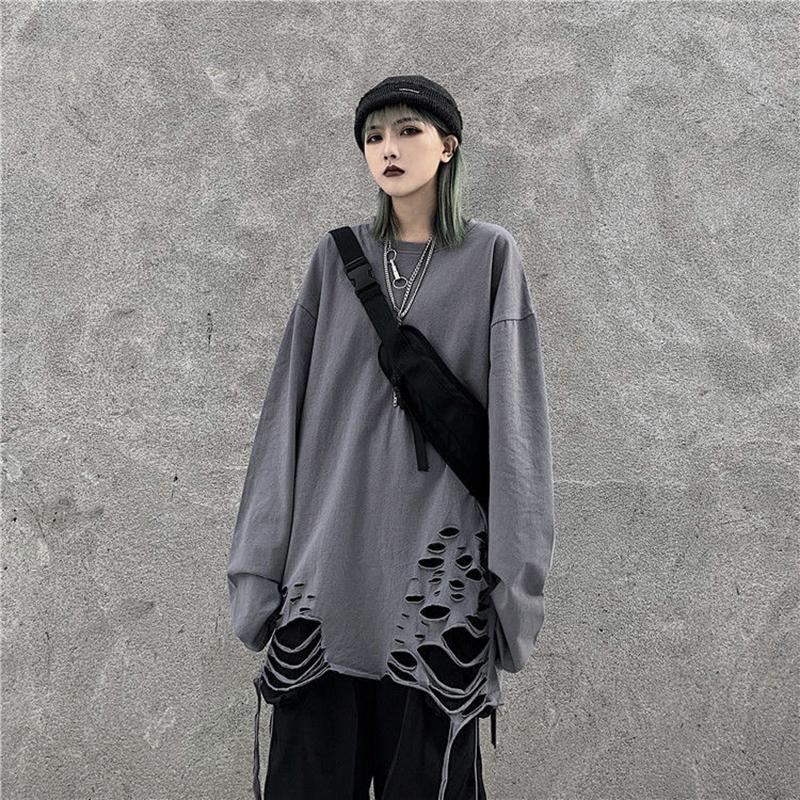 Men's T-Shirts 150kg Wearable Autumn Cool Fashion Beggar Men Clothing Ripped Hole Loose 3xl Oversized Long Sleeve Tshirts Hip Hop Punk Tops, White
Men's T-Shirts 150kg Wearable Autumn Cool Fashion Beggar Men Clothing Ripped Hole Loose 3xl Oversized Long Sleeve Tshirts Hip Hop Punk Tops, White