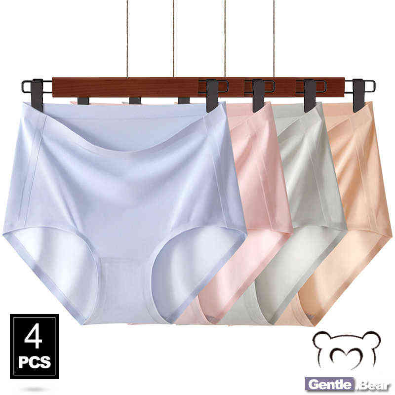 Gentle.Bear Ice Silk Underwear Women Seamless High Waist Panties Plus Size Breathable Ladies Briefs Elastic Sofe ingerie T220810, Dpgraypinkblue
Gentle.Bear Ice Silk Underwear Women Seamless High Waist Panties Plus Size Breathable Ladies Briefs Elastic Sofe ingerie T220810, Dpgraypinkblue