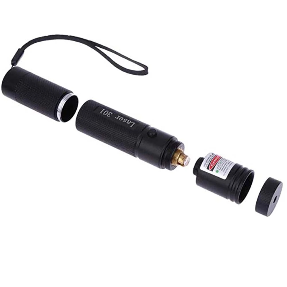 532Nm 5Mw Green Laser Pointer Sight 301 Pointers High Powerful Adjustable Focus Red Dot Lazer Torch Pen Projection With No Battery