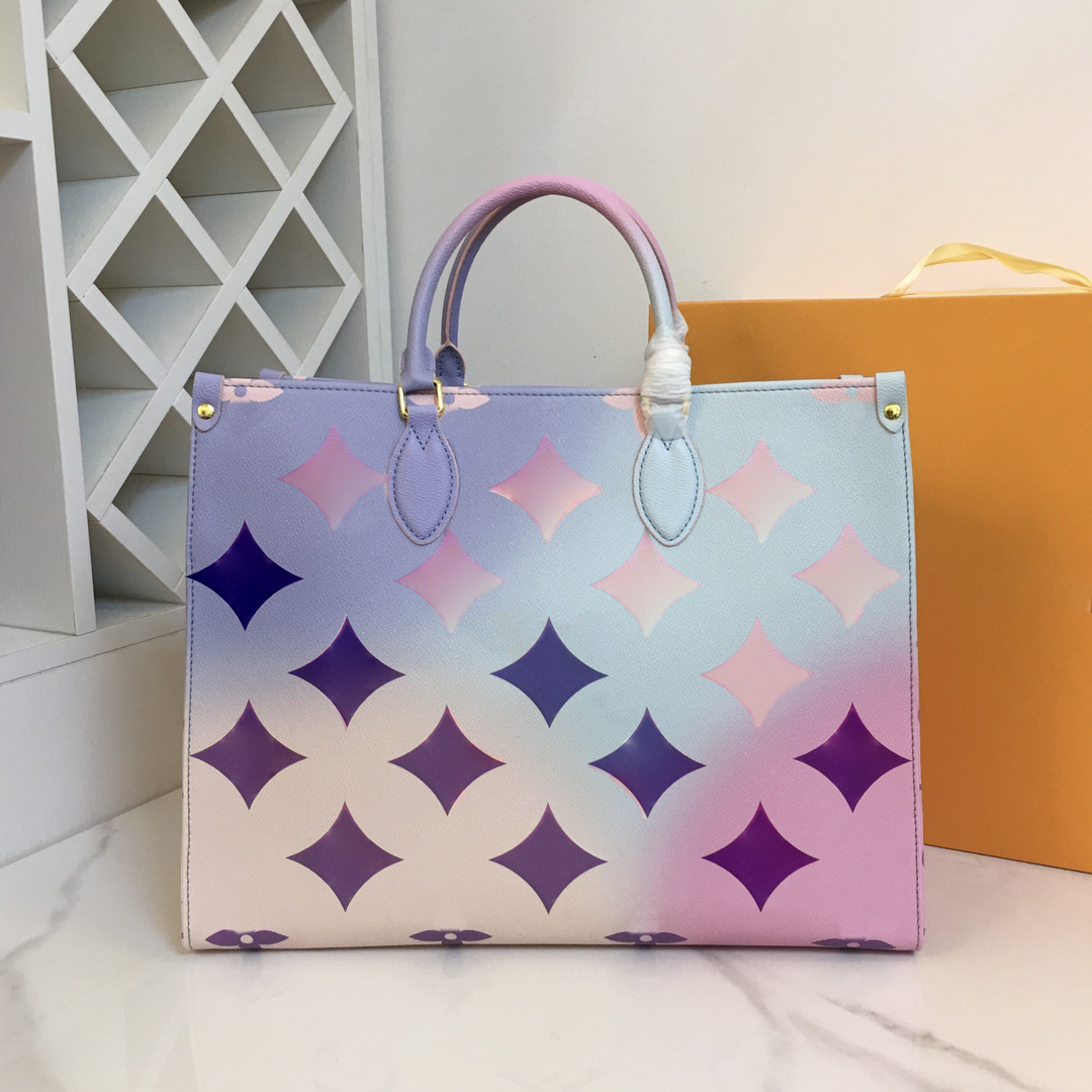 Spring in the City Women Luxurys Designers totes Bags onthego GM Sunrise Pastel Handbag Gradient Shouder Shoping Bag Genuine Ladies Travel Handbags 41*34*19cm, Black
Spring in the City Women Luxurys Designers totes Bags onthego GM Sunrise Pastel Handbag Gradient Shouder Shoping Bag Genuine Ladies Travel Handbags 41*34*19cm, Black