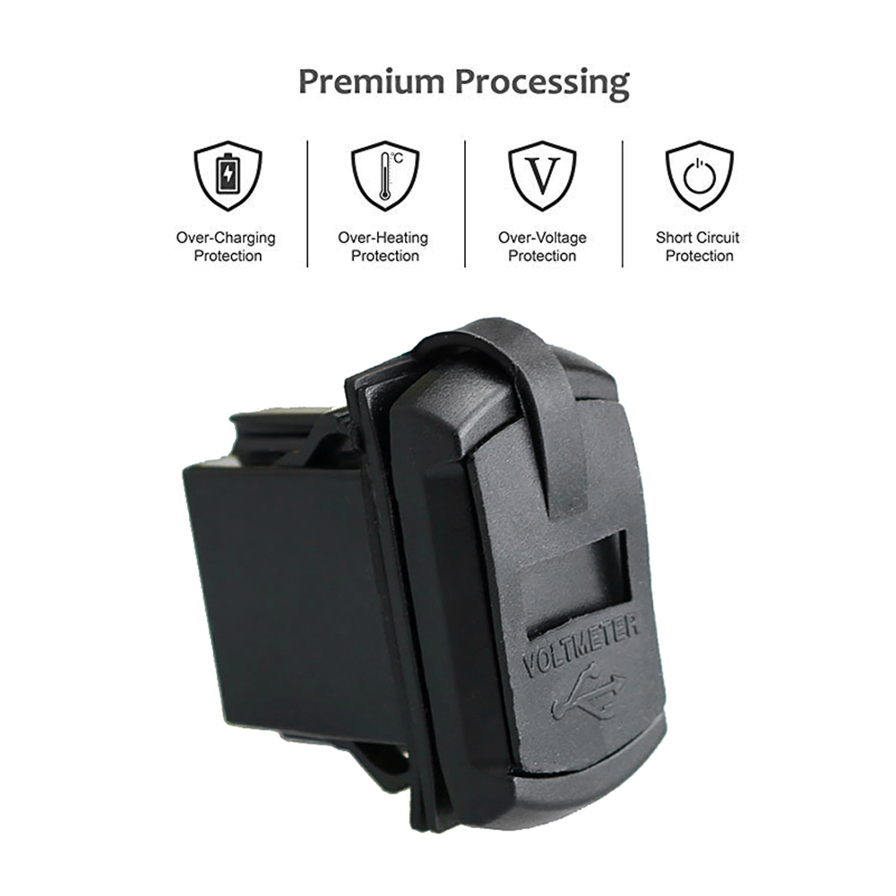 100pcs New Dual USB Car Charger 4.2A Rocker Adapter Socket LED Digital Voltmeter for Rocker Marine Switch Panel on Boat RV Vehicle
100pcs New Dual USB Car Charger 4.2A Rocker Adapter Socket LED Digital Voltmeter for Rocker Marine Switch Panel on Boat RV Vehicle