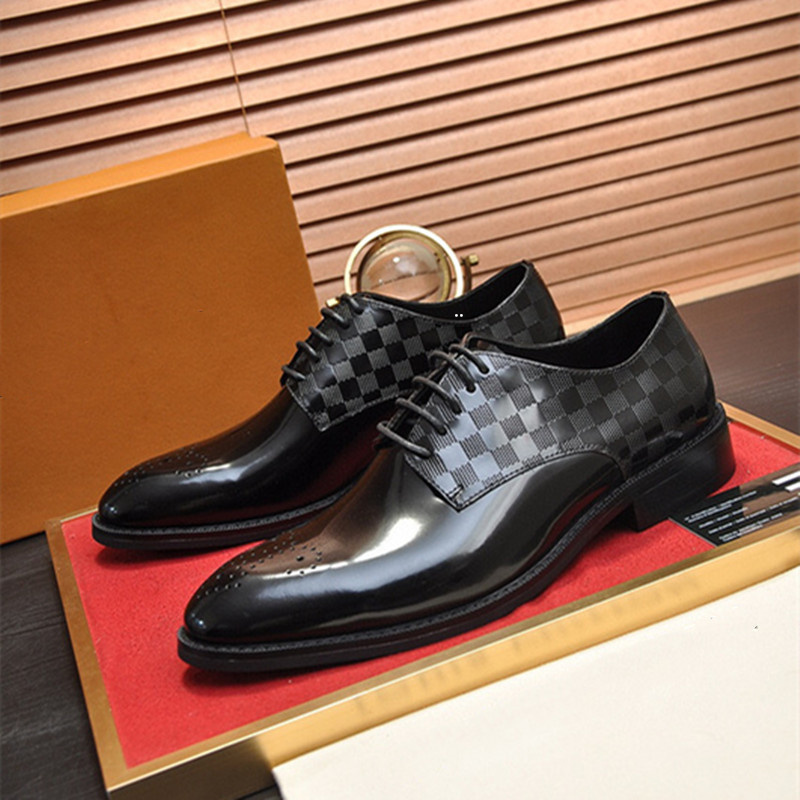 Fashion High quality Formal Dress Shoes For Gentle brands designer Men Genuine Leather Shoes Pointed Toe Mens designer Business Oxfords Casual shoes, Shoelaces
Fashion High quality Formal Dress Shoes For Gentle brands designer Men Genuine Leather Shoes Pointed Toe Mens designer Business Oxfords Casual shoes, Shoelaces