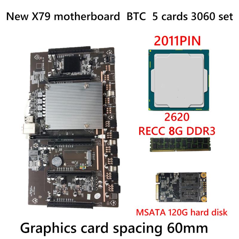 Motherboards X79 BTC Mining Machine Motherboard 5x PCI Express 3.0 8X Graph Card DDR3 2620 2011 Pin Miner Board Supports 3060 Graphics
Motherboards X79 BTC Mining Machine Motherboard 5x PCI Express 3.0 8X Graph Card DDR3 2620 2011 Pin Miner Board Supports 3060 Graphics