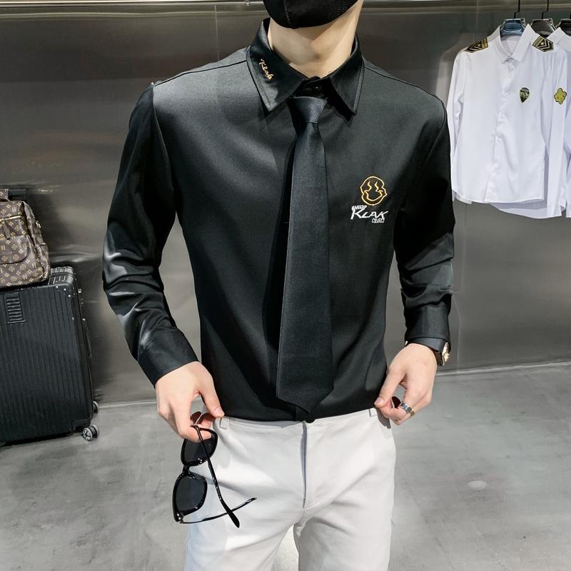 Men's Casual Shirts Plus Size 5XL Men Shirt Solid Color Long Sleeve Slim Business Male Dress Mens Print ShirtMen's, Black
Men's Casual Shirts Plus Size 5XL Men Shirt Solid Color Long Sleeve Slim Business Male Dress Mens Print ShirtMen's, Black
