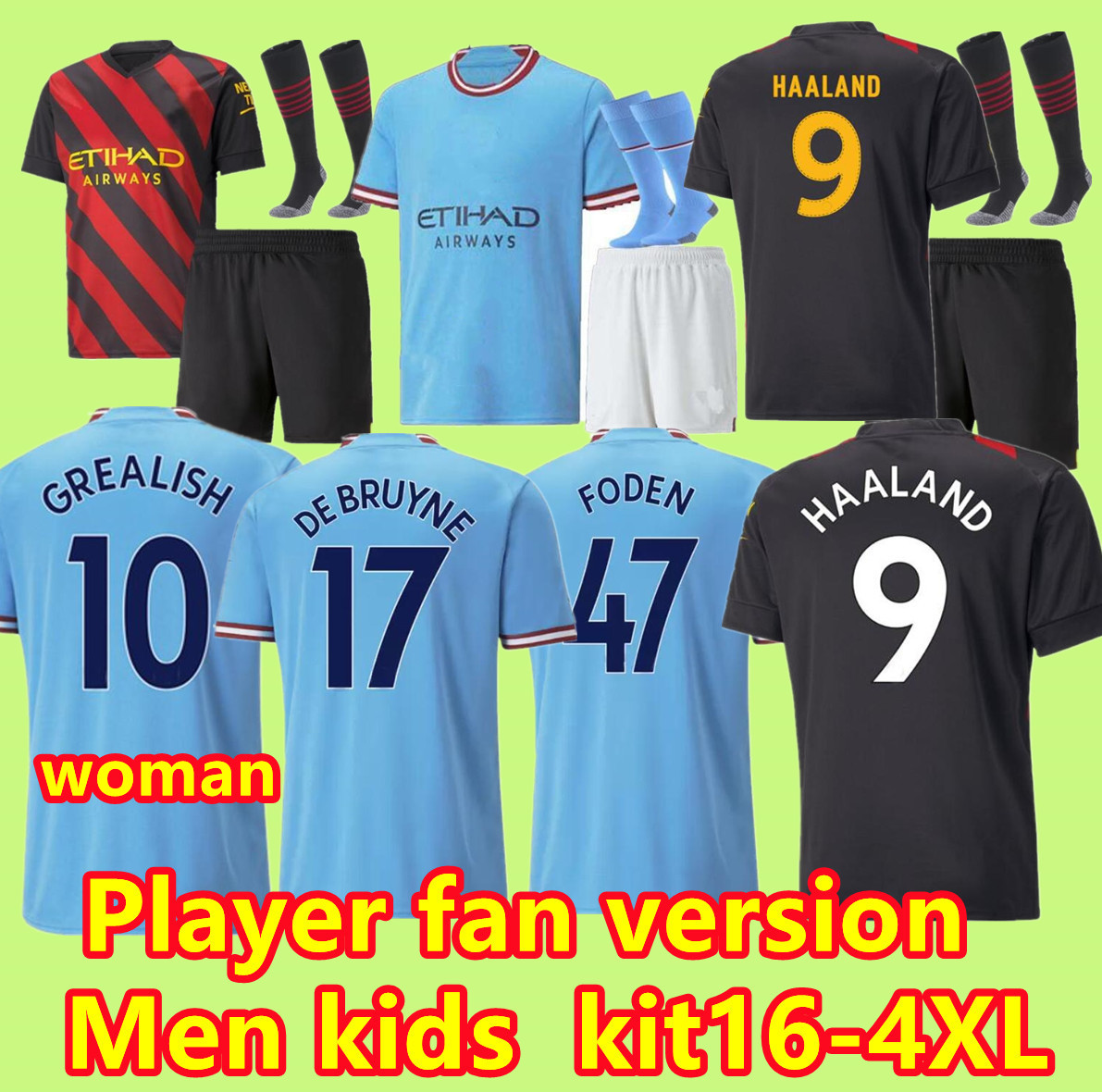 22 23 HAALAND ManS SOCCER JERSEYS City GREALISH STERLING MANS CITIES MAHREZ fans player version DE BRUYNE FODEN 2022 2023 football tops shirt kids kit 3XL 4XL, Yellow
22 23 HAALAND ManS SOCCER JERSEYS City GREALISH STERLING MANS CITIES MAHREZ fans player version DE BRUYNE FODEN 2022 2023 football tops shirt kids kit 3XL 4XL, Yellow
