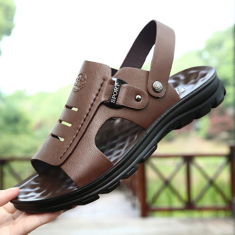 Sandals Men Leather Summer Classic Shoes Slippers Soft Roman Comfortable Outdoor Walking Footwearui98
Sandals Men Leather Summer Classic Shoes Slippers Soft Roman Comfortable Outdoor Walking Footwearui98